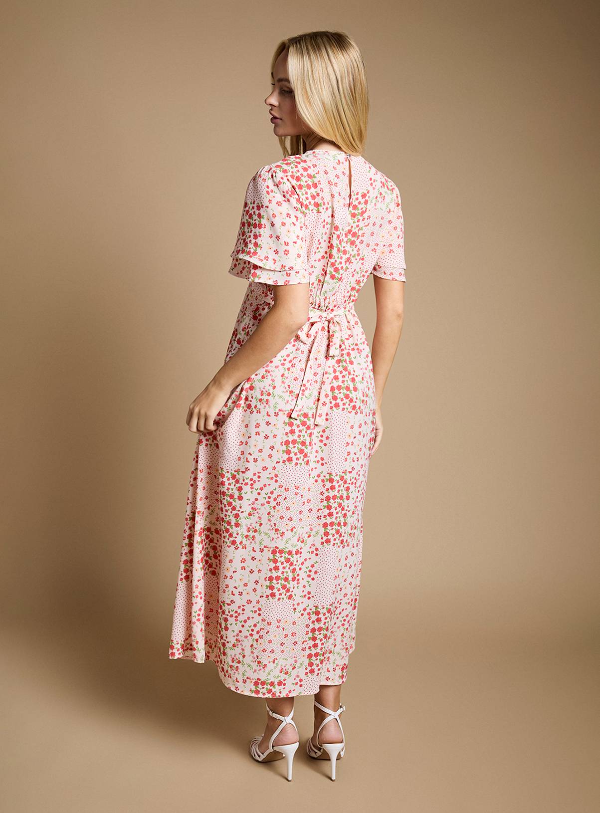 DOROTHY PERKINS Angel Sleeve Seam Detail Midaxi Dress 14 - Image 3